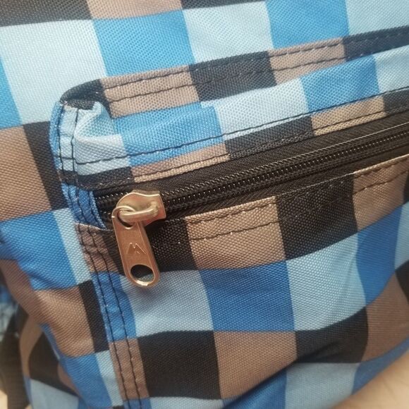 EVEREST NYLON BACKPACK. BLUE CHECKED. - Picture 14 of 14